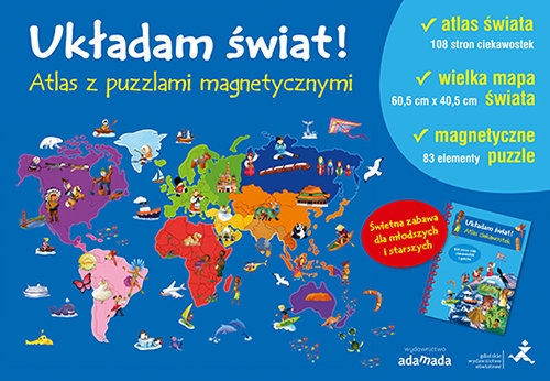 Układam świat! Atlas z puzzlami magnetycznymi