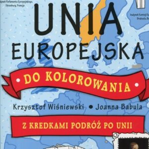Unia Europejska do kolorowania. z kredkami podróz po Unii