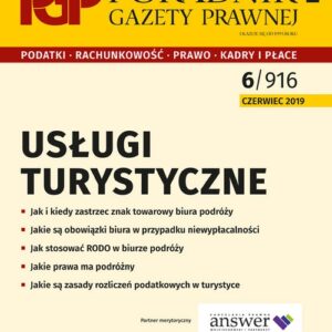 Usługi turystyczne. Poradnik Gazety Prawnej 6/2019
