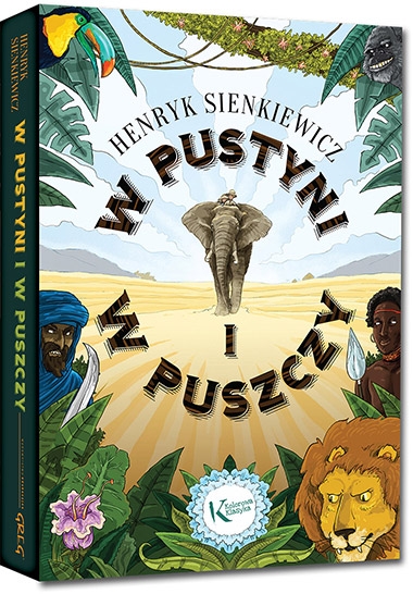 W pustyni i w puszczy. (kolorowe ilustracje, kreda, duża czcionka)
