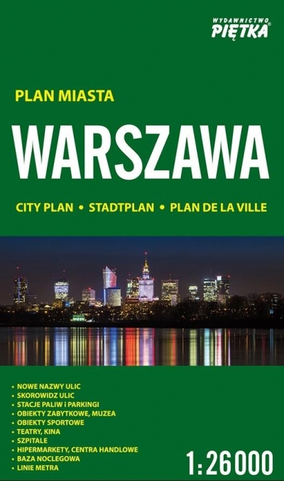 Warszawa 1:26 000 plan miasta PIĘTKA