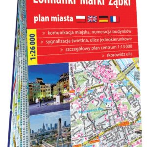 Warszawa, Łomianki, Marki , Ząbki papierowy plan miasta 1:26 000