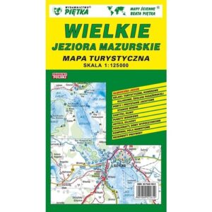 Wielkie Jeziora Mazurskie mapa turystyczna 1:125 000
