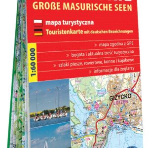 Wielkie Jeziora Mazurskie mapa turystyczna 1:60 000