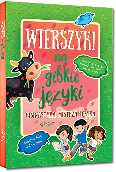 Wierszyki na gibkie języki. Gimnastyka mistrza języka. kolorowe ilustracje, kreda, duża czcionka