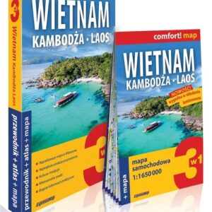 Wietnam, Kambodża, Laos 3w1: przewodnik + atlas + mapa. explore! guide