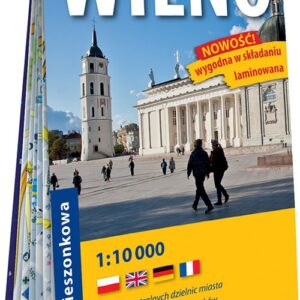 Wilno kieszonkowy laminowany plan miasta 1:10 000