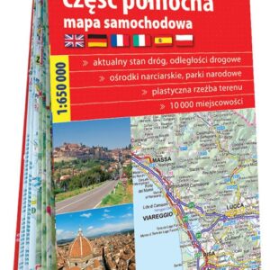 Włochy część północna Mapa samochodowa 1:650 000