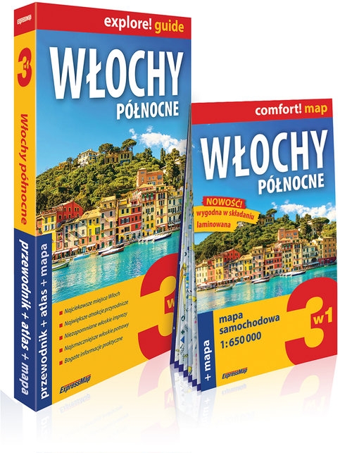 Włochy północne 3w1 przewodnik + atlas + mapa