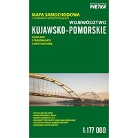 Województwo Kujawsko-Pomorskie Mapa samochodowa 1:177 000