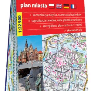 Wrocław foliowany plan miasta 1:22 500