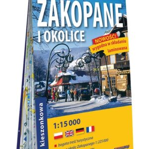 Zakopane i okolice kieszonkowy laminowany plan miasta 1:15 000