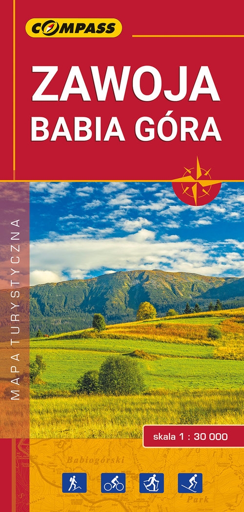 Zawoja, Babia Góra mapa laminowana 1:30 000