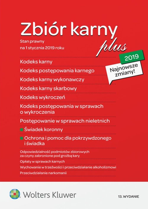Zbiór karny PLUS 2019