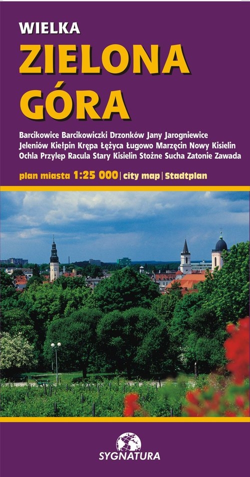 Zielona Góra Plan miasta 1:25 000