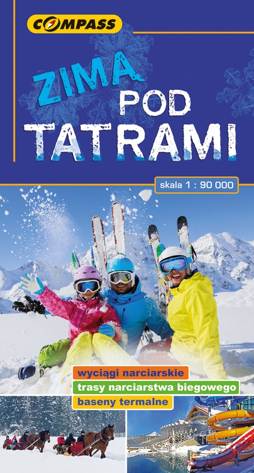 Zimą pod Tatrami 1:90 000. mapa turystyczna