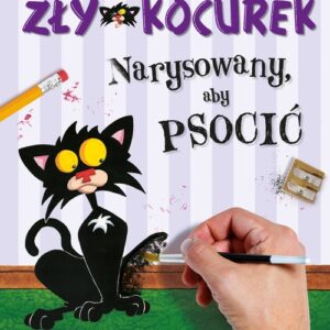 Zły Kocurek Narysowany aby psocić